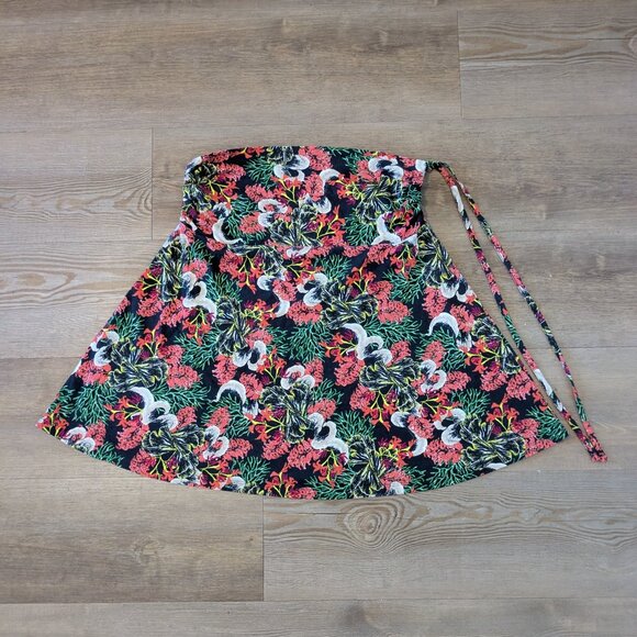 Patagonia Lithia Skirt Convertible Women's Large Floral Hike Ruched Tie Halter - Picture 1 of 12
